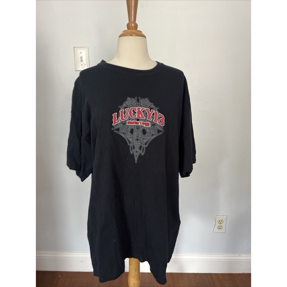 Big Rig‎ Trucks Lucky 13 Black T-Shirt Size XL